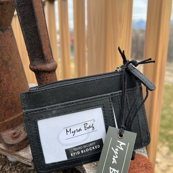 Myra Tooled Leather Card Holder